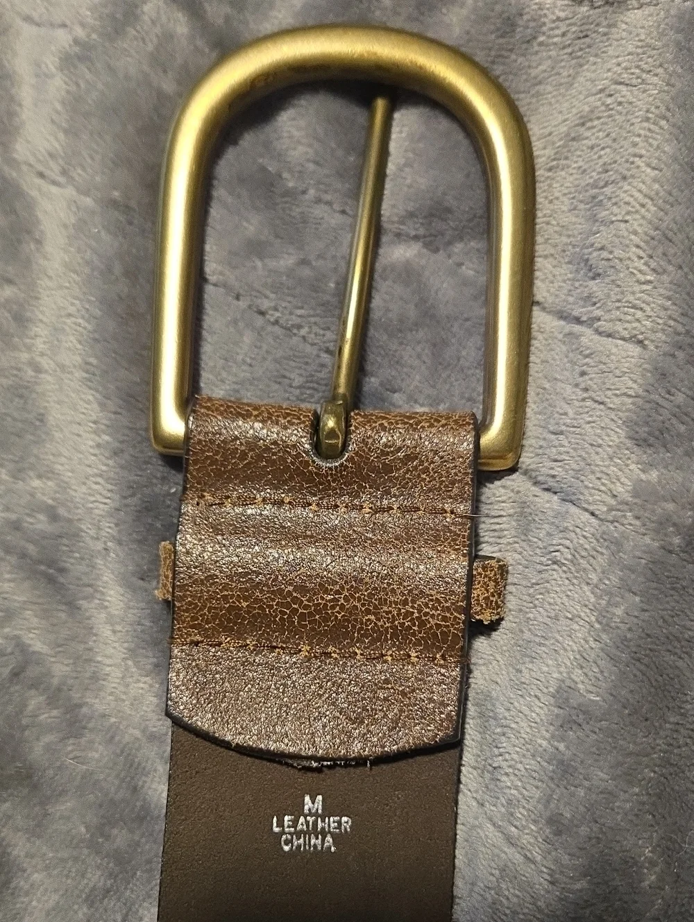 Express-Vintage Leather Studded Belt-Size Medium